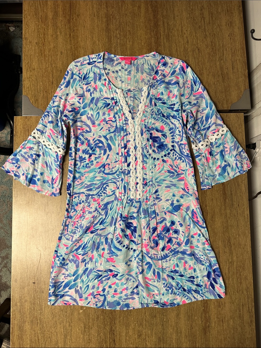 Lilly Pulitzer great shape Hollie tunic dress lake pool beach swimsuit cover